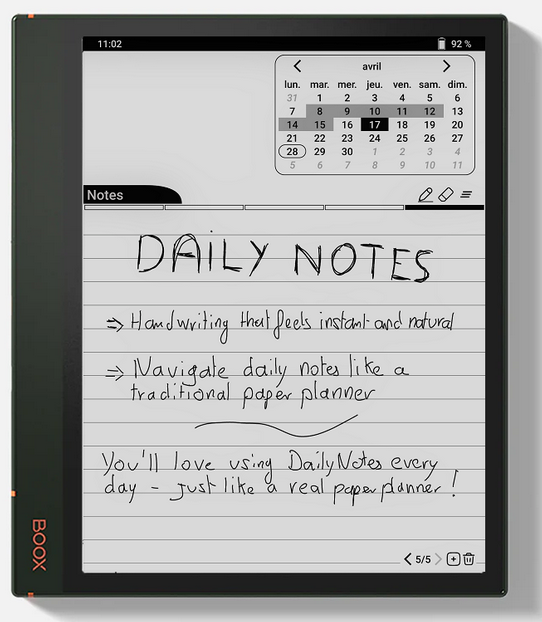 Daily Notes main interface
